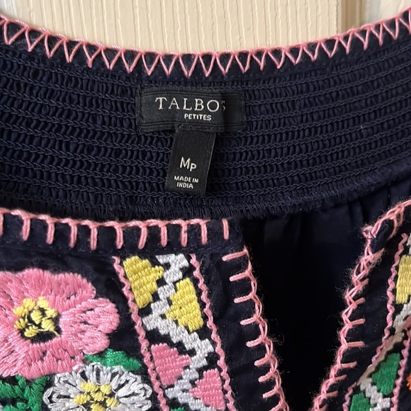 TALBOTS BLOUSE SIZE MEDIUM PETITE - Picture 2 of 4